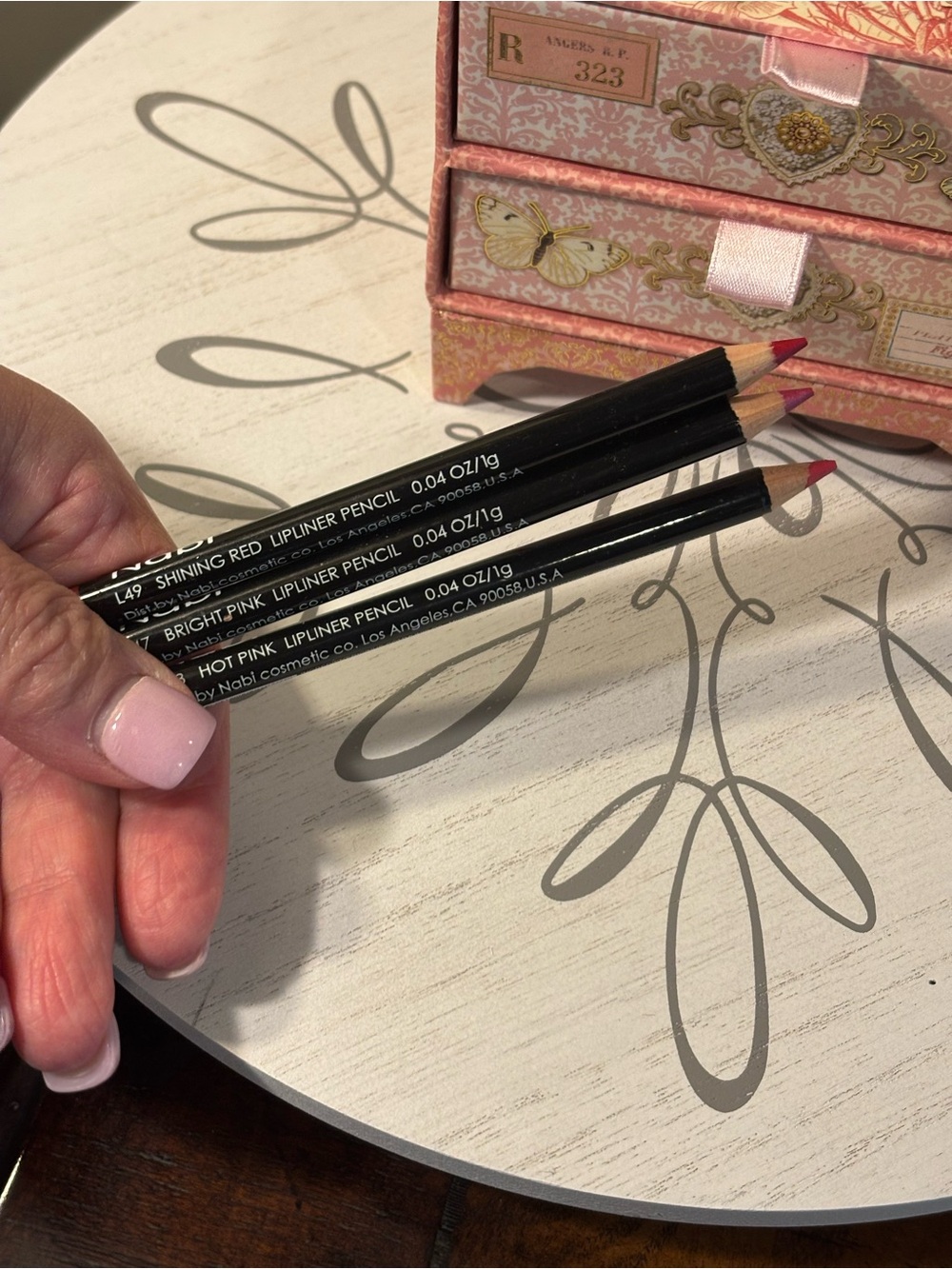 Nabi Lip Liner Trio — Hot Pink, Bright Pink, Shining Red - Picture 6 of 6